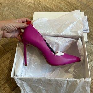 NIB Schutz Lou Pumps in Very Pink Nappa 8.5